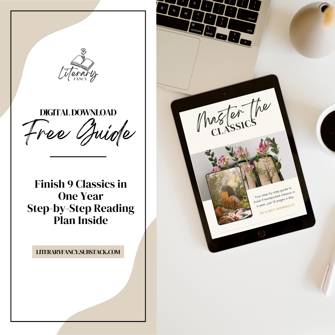Master the Classics free reading guide displayed on a tablet